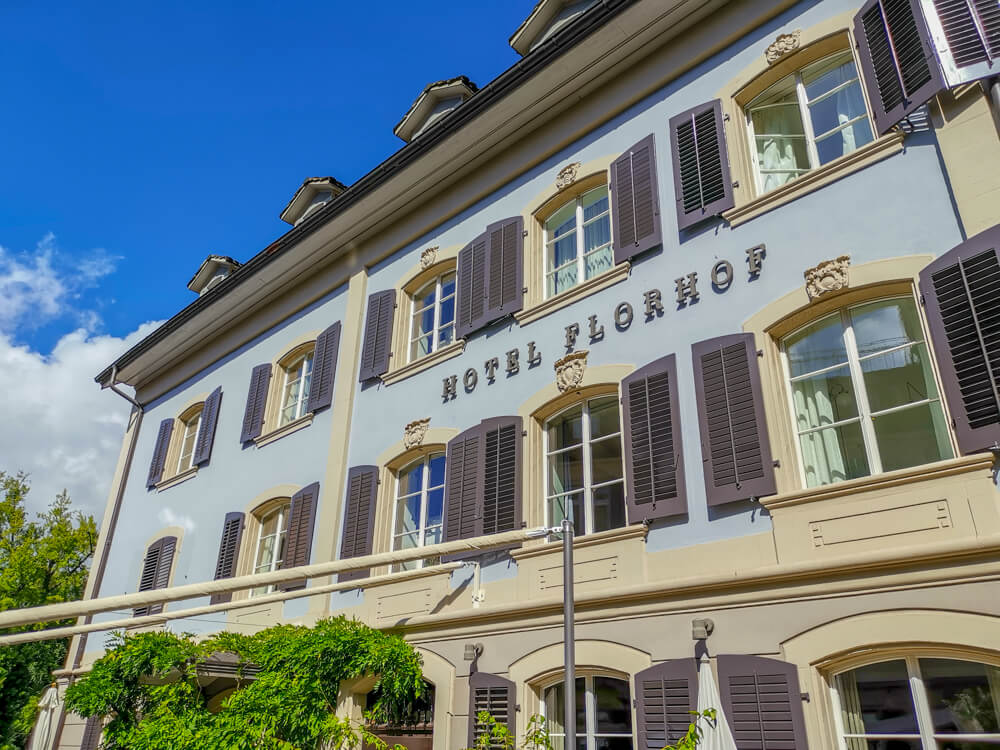 Hotel Florhof, Zürich - Ansicht vom Garten