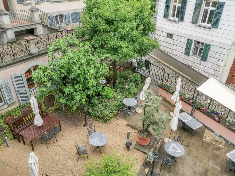 Hotel Florhof, Zürich - Blick zum Innenhof