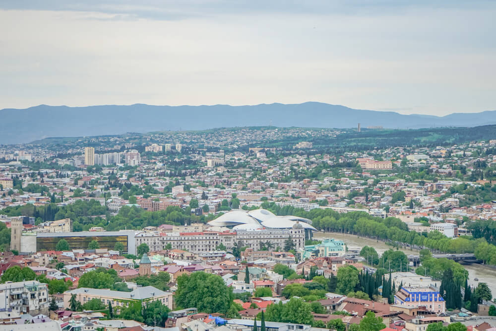 Mutter Georgiens - Mother of Georgia - Aussicht auf Tiflis 2