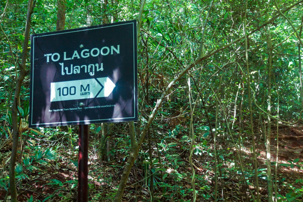 Railay Beach Lagoon - Folge dem Zeichen