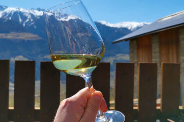 Restaurant Wiedenplatzerkeller, Naturns - Weißwein mit Aussicht