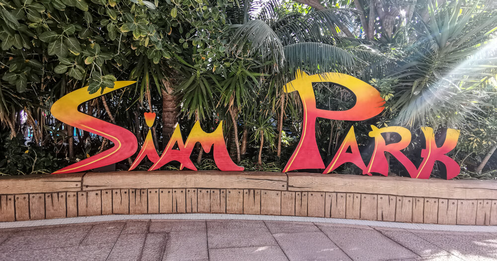 Siam Park, Teneriffa - Eingangsschild
