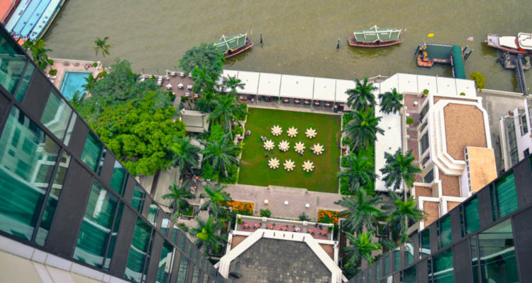 The Peninsula Bangkok - Aussicht von oben