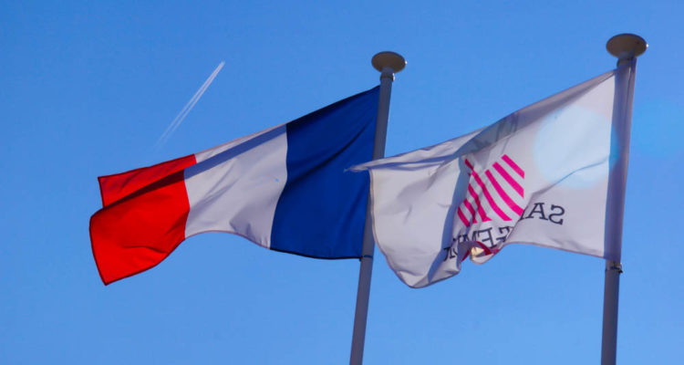 Chateau Villemaurine - St. Emilion - Französische Flagge