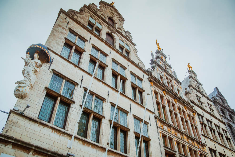 Häuserfassade in Antwerpen