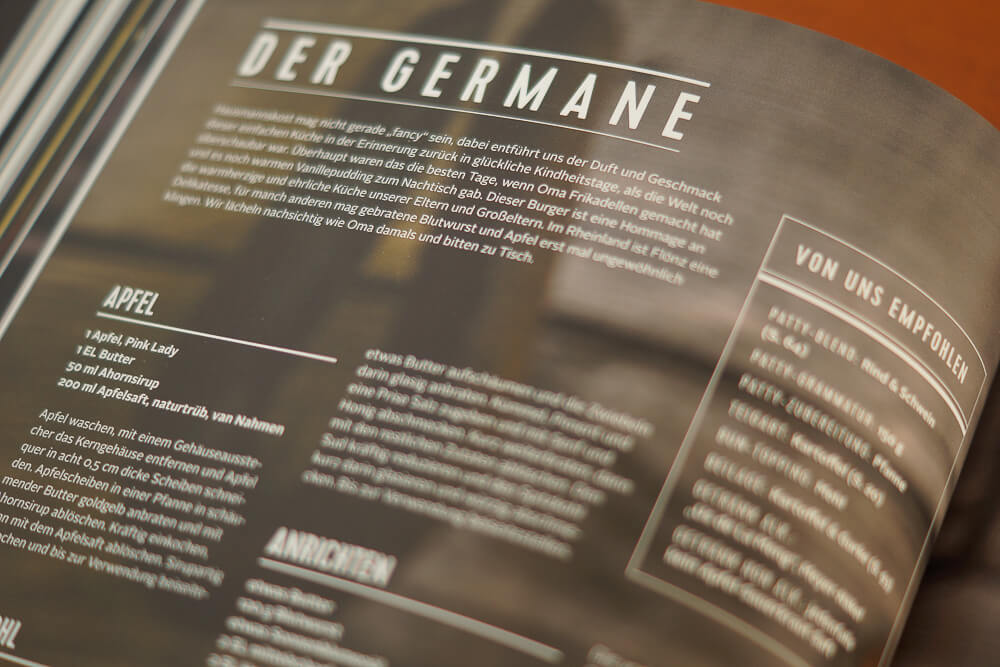 Burger Unser Kochbuch - Der Germane
