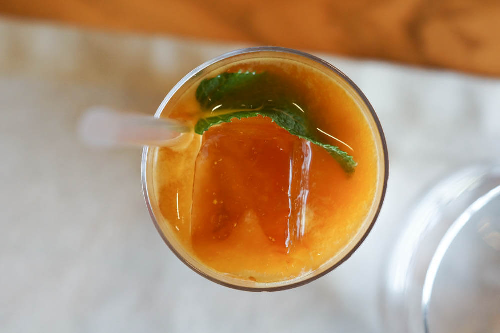 Selfie Restaurant Moskau - köstliche Limonaden, wie Mango Limonade
