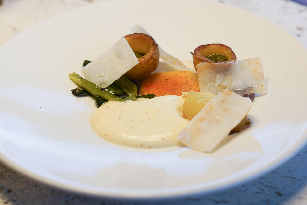 Twins Garden Restaurant Moskau - Kartoffeln und Speck - Salo