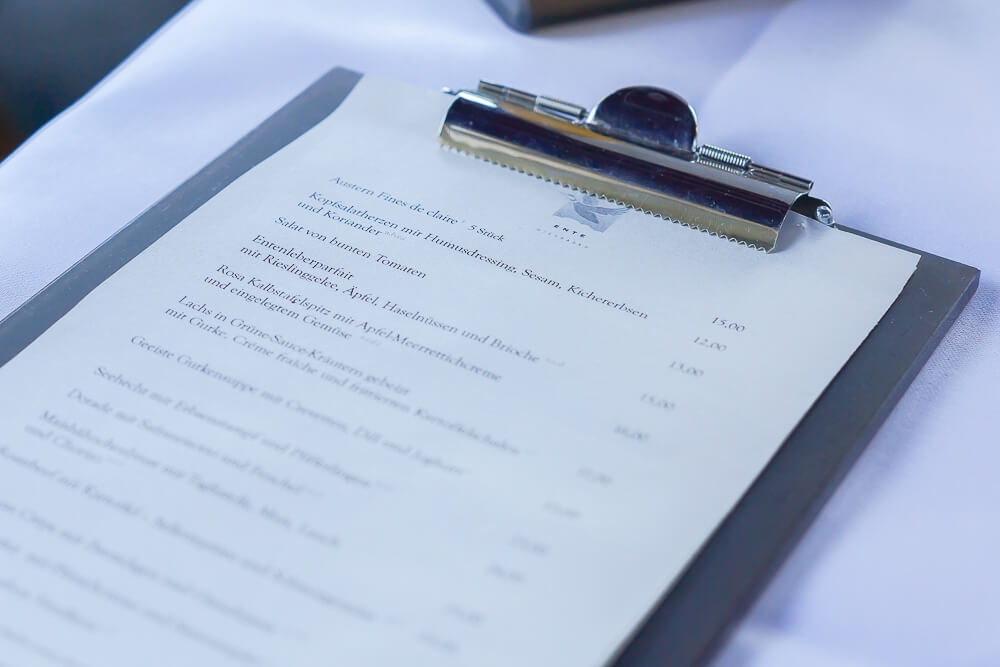 ENTE Bistro Wiesbaden - Speisenkarte