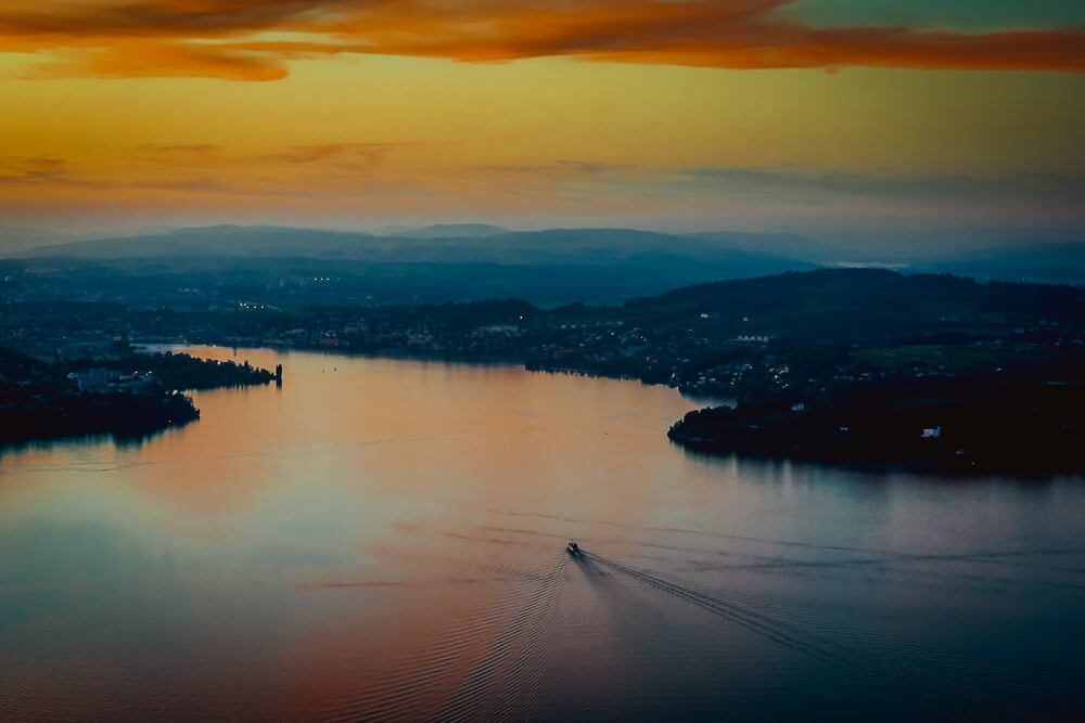 Bürgenstock Hotel - Abendstimmung über dem Vierwaldstätter See