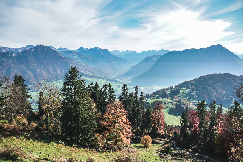 Bürgenstock Hotel - Ausblick auf den hinteren Bürgenberg