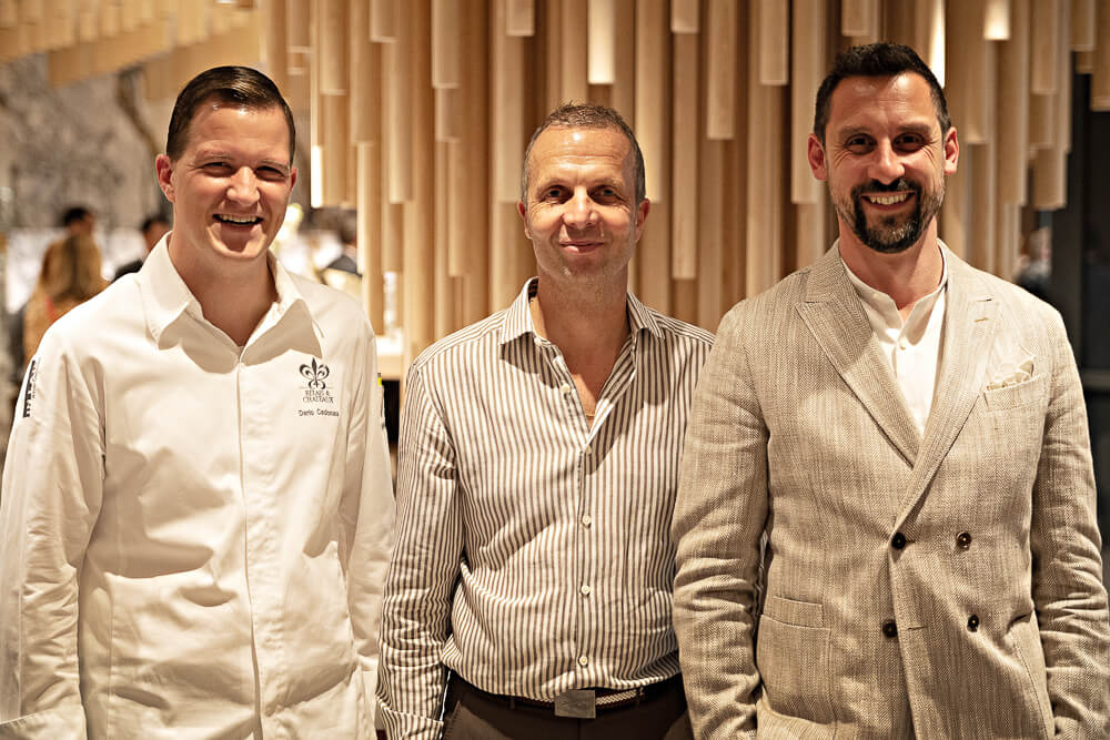 Dario Cadonau, Andreas Baenziger und Florian Kamelger