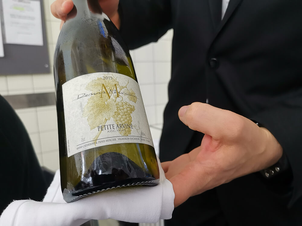 Waldhaus Sils Chefs Table -Denis Mercier Petit Arvine 2015