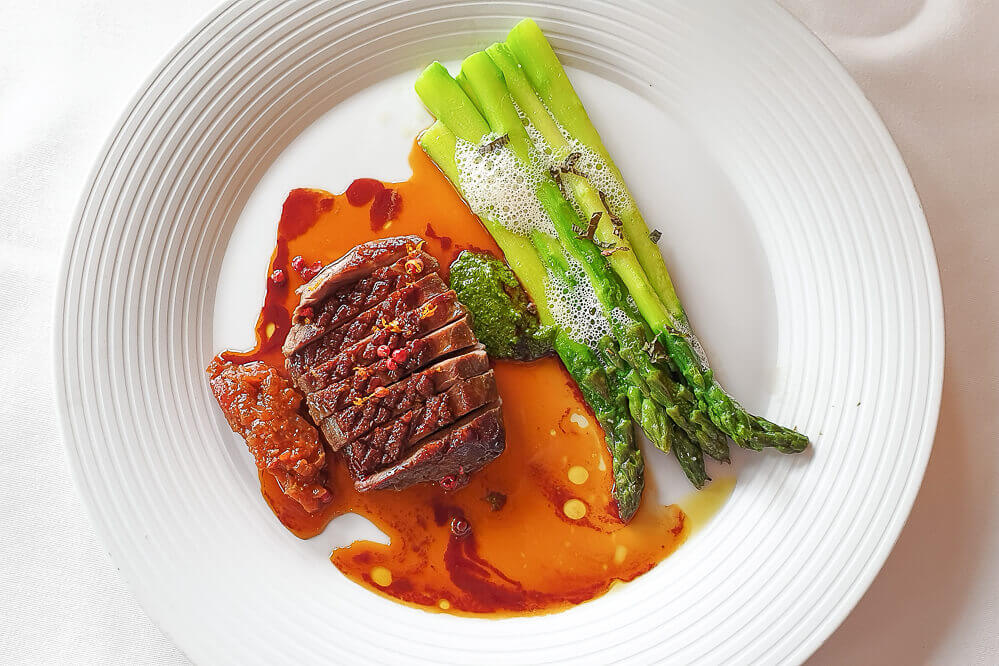 Restaurant Marée, Vaduz - Entenbrust mit Spargel