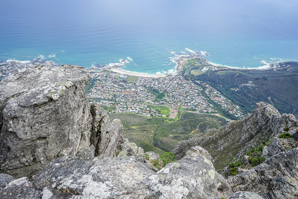 Aussicht von einer Seite des Tafelbergs