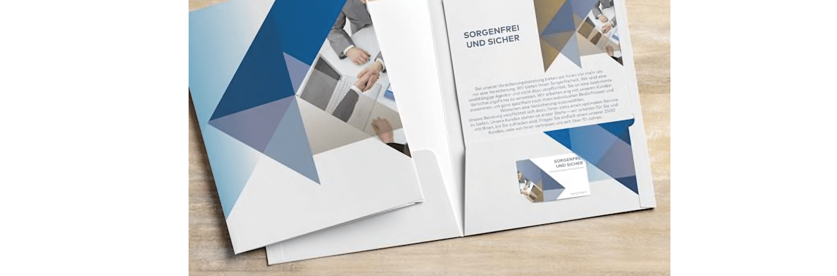 Präsentationsmappen - Alles im Griff