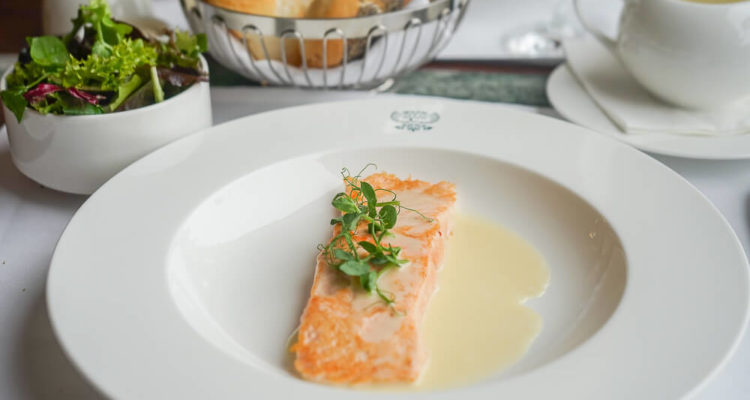 Confierter Lachs mit gemischtem Salat 2