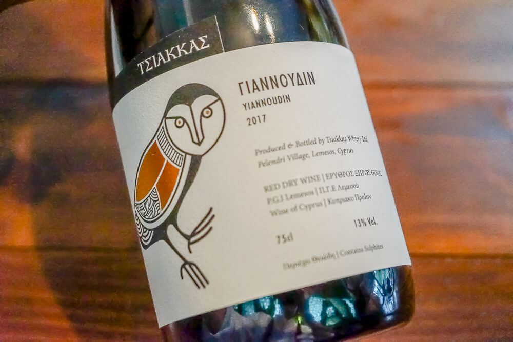 Tsiakkas Weingut Zypern - Yiannoudin 2017