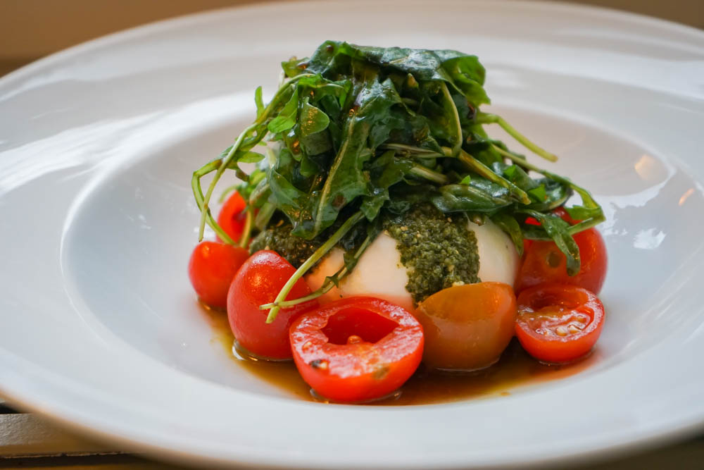 Restaurant La Cucina, Mühle Binzen - Burrata, Pesto