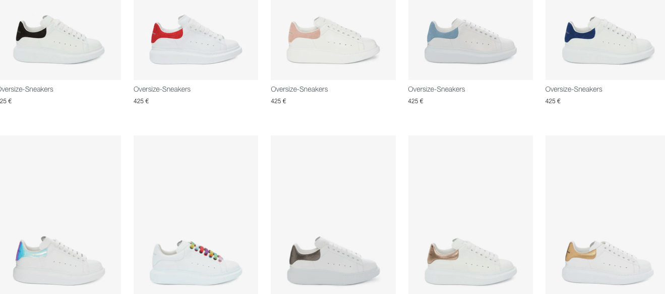 Alexander McQueen Sneakers in diversen Farben