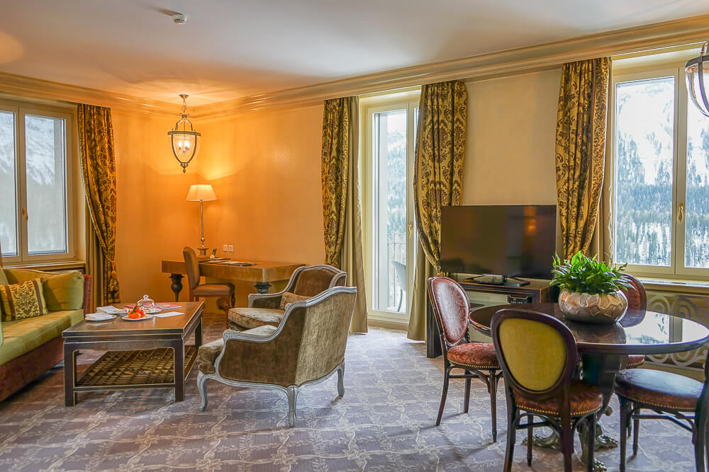Carlton Hotel St.Moritz - Suite Wohnzimmer