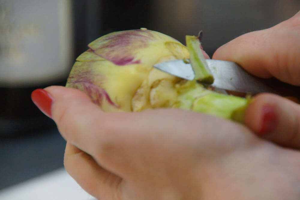 École de Cuisine Ducasse, Paris - Artischocken putzen