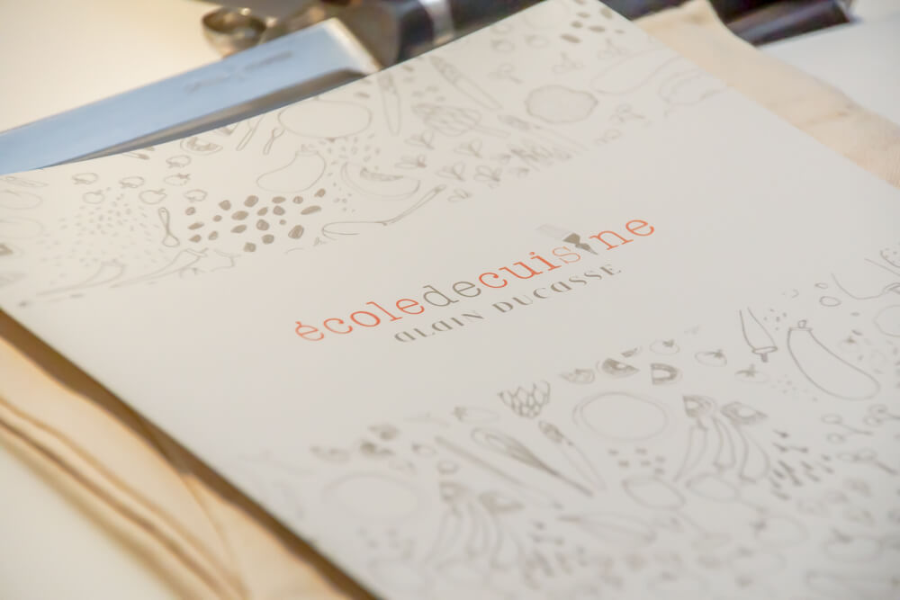 École de Cuisine Ducasse, Paris - Lernheft