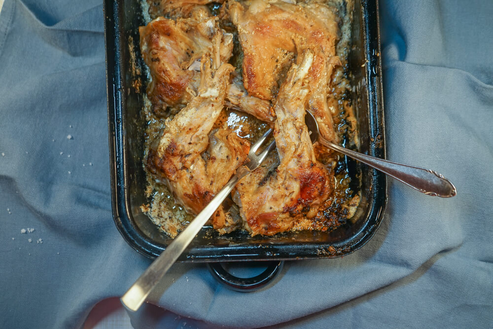 Kaninchenkeulen schmoren - leichtes Rezept