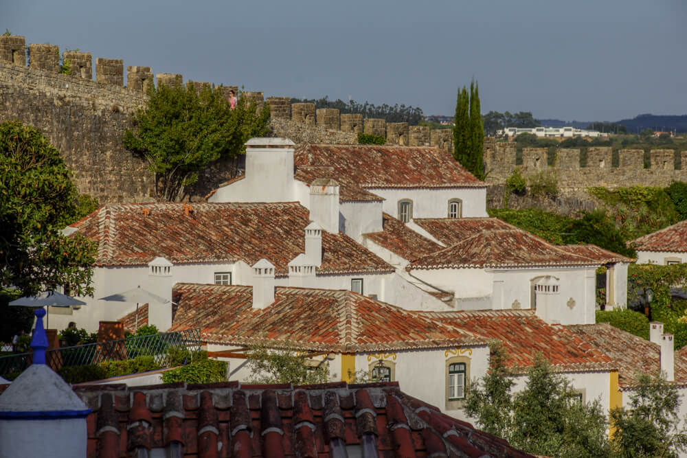 Óbidos, Portugal - Bild von der Stadtmauer
