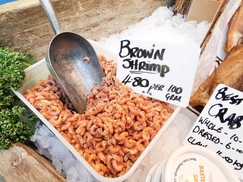 Borough Market, London - Brown Shrimps