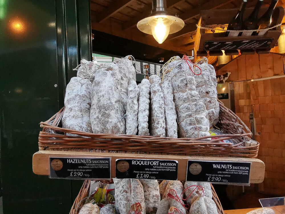 Borough Market, London - Salami import