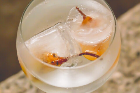 Honey Pear Fizz Cocktail
