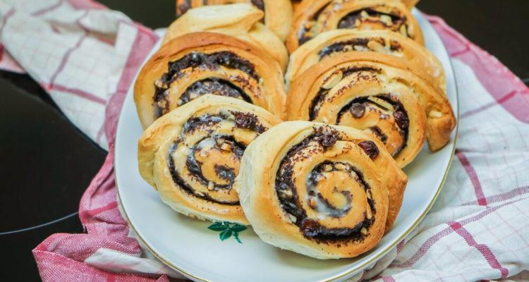 Rosinen-Mohn Schnecken -1