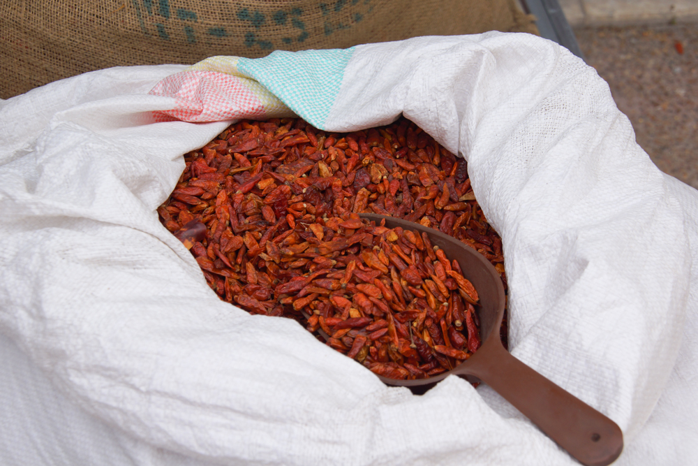 Ramla Market, Israel - Chilis getrocknet