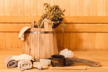 Zedernholz für die Sauna