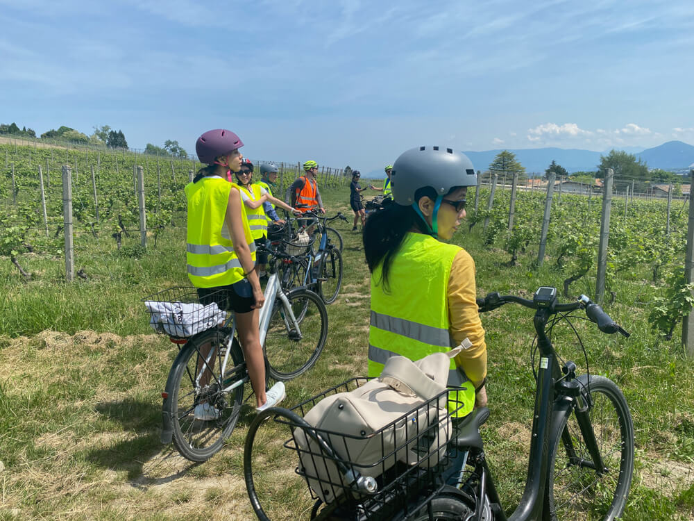 E-Bike Tour, Wein tasting Genf - Rückfahrt