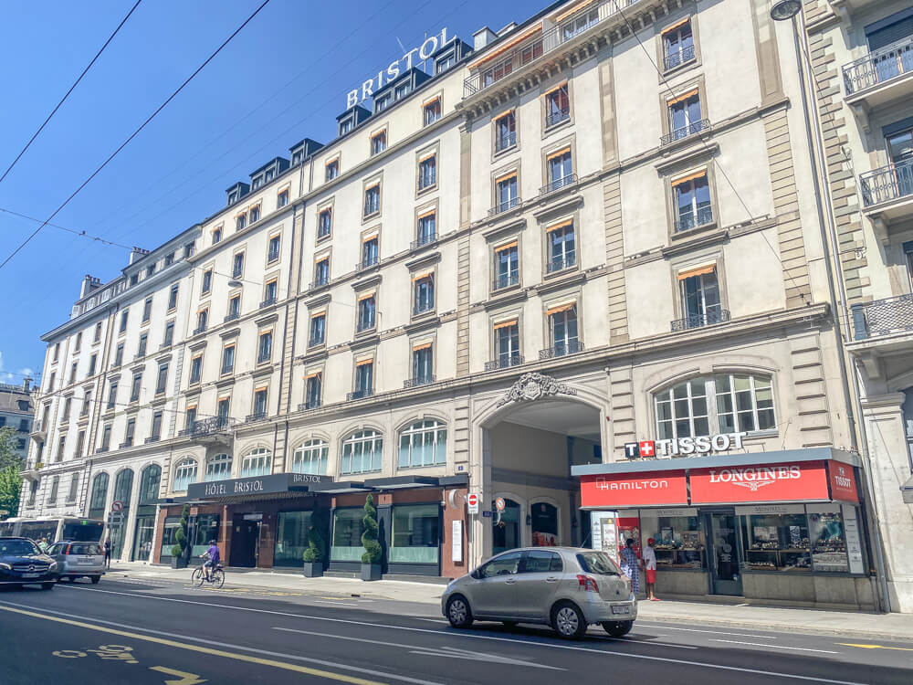 Hotel Bristol Genf - Fassade